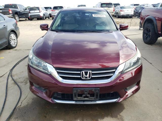 1HGCR2F84EA170666 - 2014 HONDA ACCORD EXL BURGUNDY photo 5