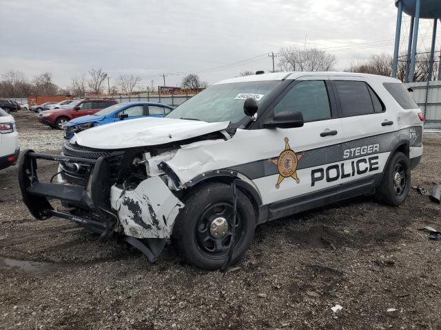 1FM5K8AR1EGB54318 - 2014 FORD EXPLORER POLICE INTERCEPTOR 白色 照片 1