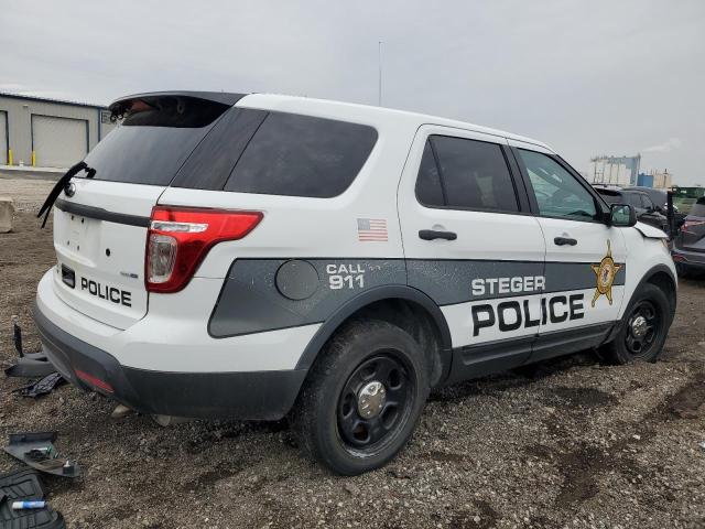 1FM5K8AR1EGB54318 - 2014 FORD EXPLORER POLICE INTERCEPTOR 白色 照片 3