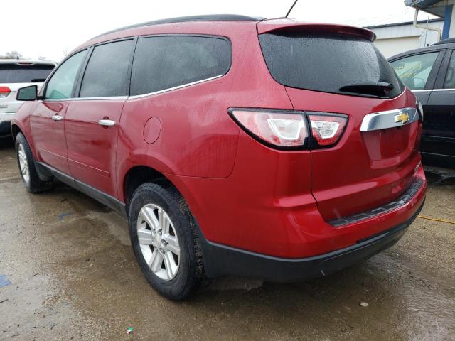 1GNKRHKD8EJ166210 - 2014 CHEVROLET TRAVERSE LT BURGUNDY photo 2