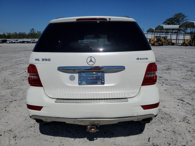 4JGBB8GB5BA699322 - 2011 MERCEDES-BENZ ML 350 4MATIC WHITE photo 6