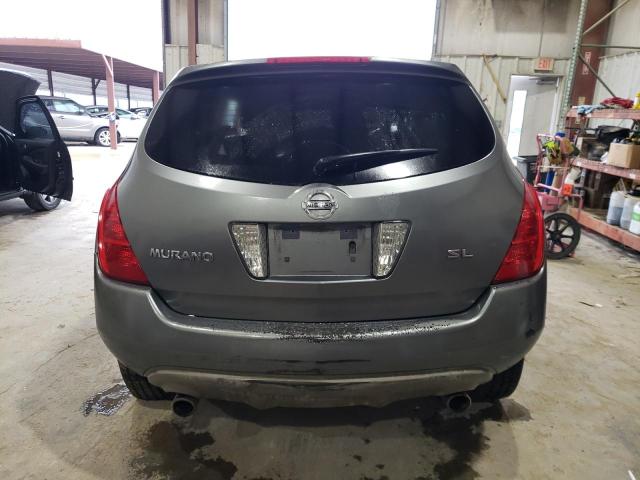 JN8AZ08T85W308714 - 2005 NISSAN MURANO SL GRAY photo 6