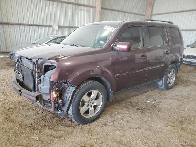 5FNYF3H73BB005105 - 2011 HONDA PILOT EXLN BURGUNDY photo 1