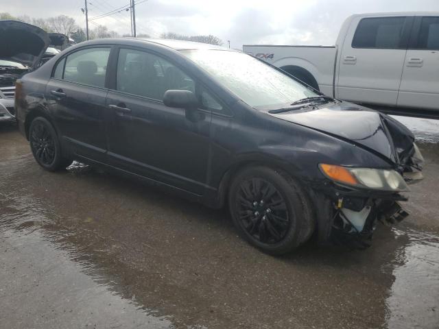 1HGFA16558L011152 - 2008 HONDA CIVIC LX BLACK photo 4