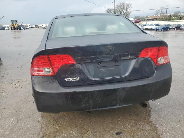 1HGFA16558L011152 - 2008 HONDA CIVIC LX BLACK photo 6