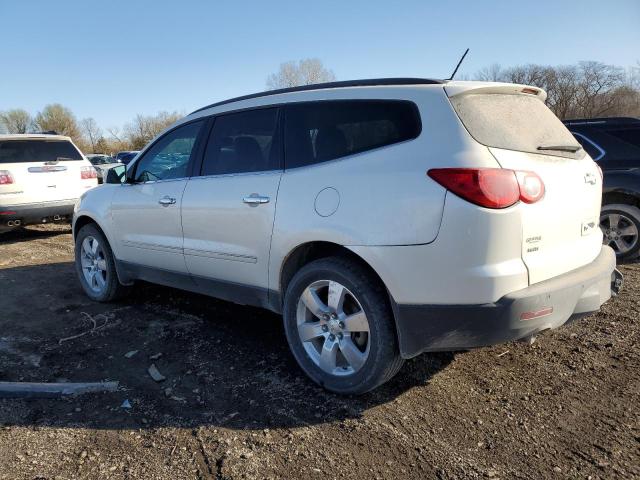 1GNKVLEDXBJ160107 - 2011 CHEVROLET TRAVERSE LTZ WHITE photo 2