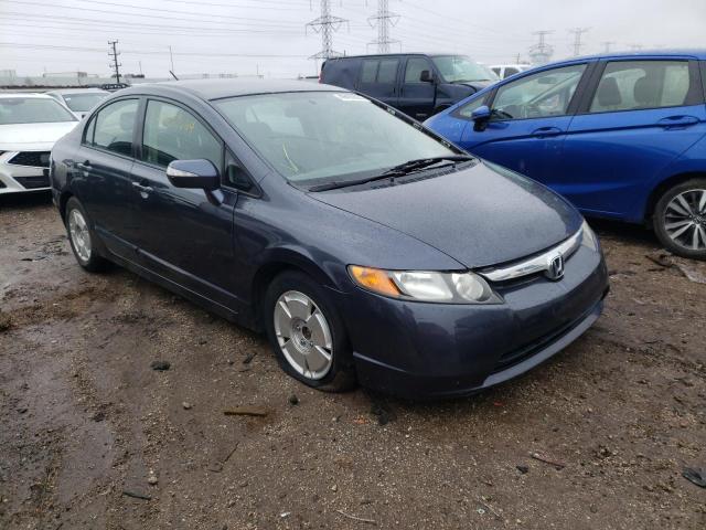 JHMFA36278S019810 - 2008 HONDA CIVIC HYBRID GRAY photo 4