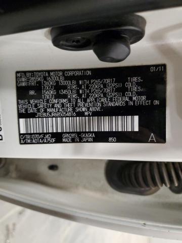 JTEBU5JR6B5054816 - 2011 TOYOTA 4RUNNER SR5 白色 照片 13