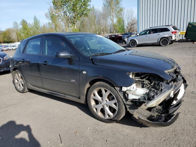 JM1BK344X71743660 - 2007 MAZDA 3 HATCHBACK BLACK photo 4