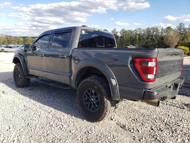 1FTFW1RGXMFD03482 - 2021 FORD F150 RAPTOR GRAY photo 2