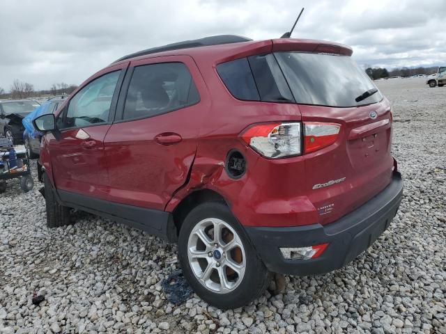 MAJ6S3GL6LC394733 - 2020 FORD ECOSPORT SE RED photo 2