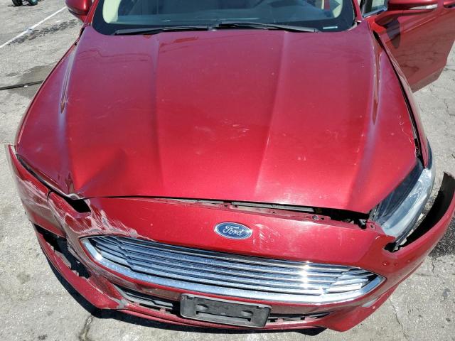 3FA6P0H76DR209181 - 2013 FORD FUSION SE RED photo 11