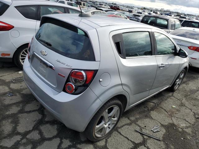 1G1JE6SB8F4208760 - 2015 CHEVROLET SONIC LTZ SILVER photo 3