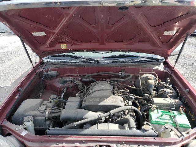 5TBBT441XYS119279 - 2001 TOYOTA TUNDRA ACCESS CAB ბურგუნდია ფოტო 11