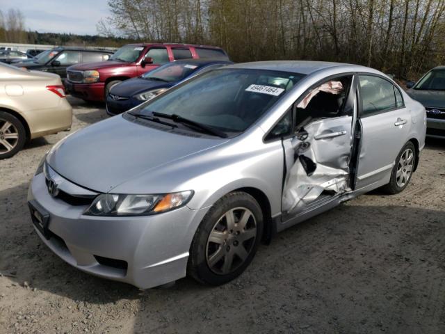 2HGFA16589H319026 - 2009 HONDA CIVIC LX SILVER photo 1