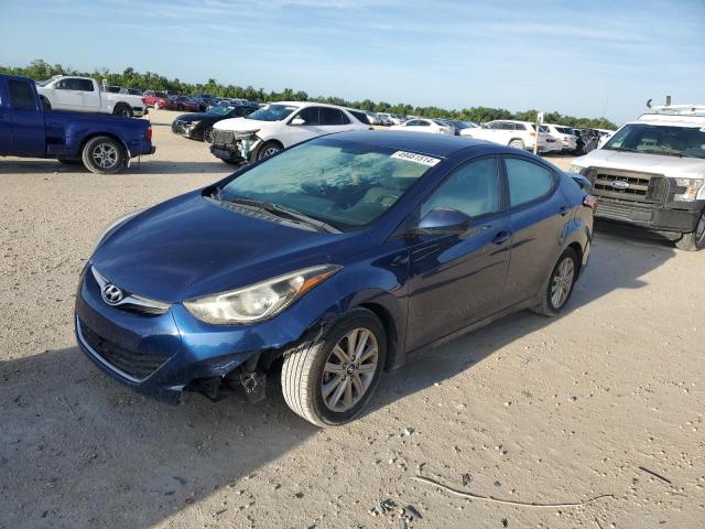 5NPDH4AEXGH662676 - 2016 HYUNDAI ELANTRA SE BLUE photo 1