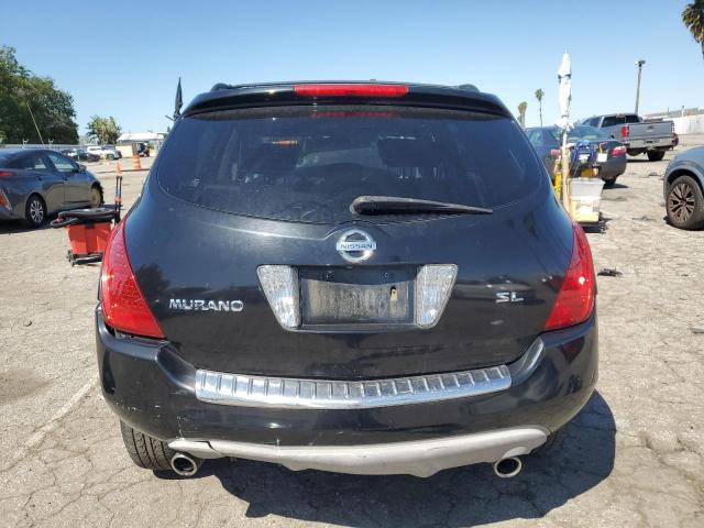 JN8AZ08T87W515042 - 2007 NISSAN MURANO SL BLACK photo 6