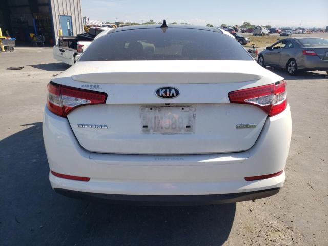 KNAGM4AD9C5030758 - 2012 KIA OPTIMA HYBRID WHITE photo 6