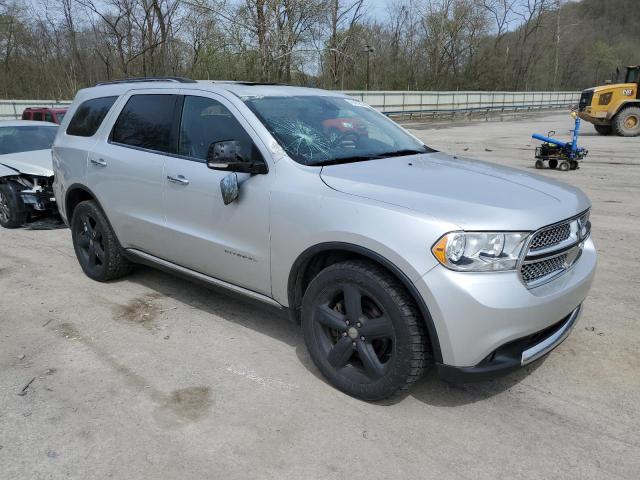 1C4SDJET1CC282965 - 2012 DODGE DURANGO CITADEL SILVER photo 4