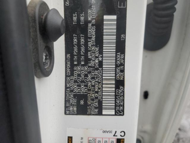 JTEBU5JR6J5595024 - 2018 TOYOTA 4RUNNER SR5/SR5 PREMIUM 白色 照片 12