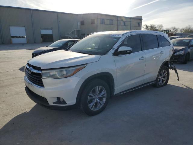 5TDKKRFH8FS099015 - 2015 TOYOTA HIGHLANDER XLE 白色 照片 1