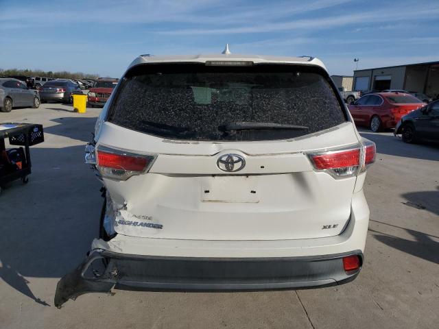 5TDKKRFH8FS099015 - 2015 TOYOTA HIGHLANDER XLE 白色 照片 6