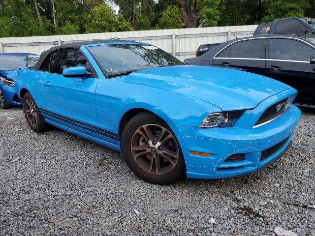 1ZVBP8EMXE5243868 - 2014 FORD MUSTANG BLUE photo 4