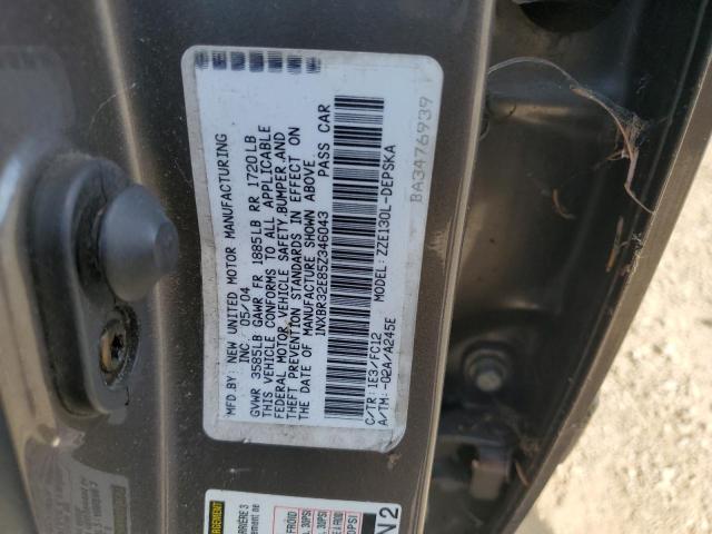 1NXBR32E85Z346043 - 2005 TOYOTA COROLLA CE GRAY photo 12