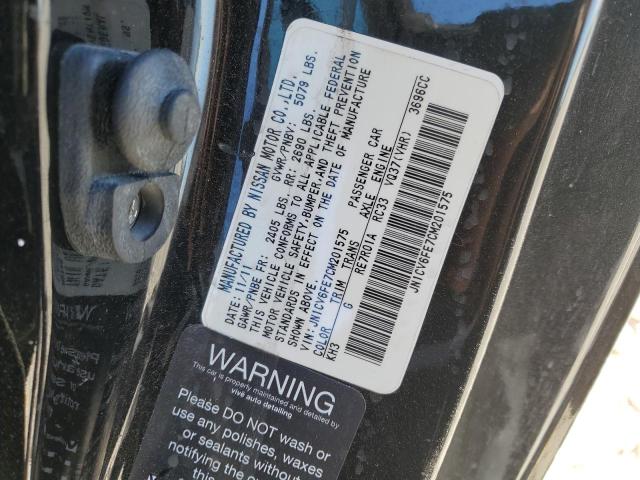 JN1CV6FE7CM201575 - 2012 INFINITI G37 BASE/S BASE Schwarz Foto 13