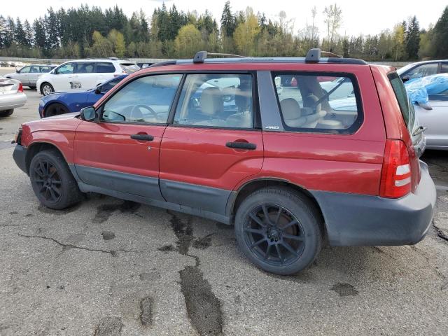 JF1SG636X4H763678 - 2004 SUBARU FORESTER 2.5X RED photo 2