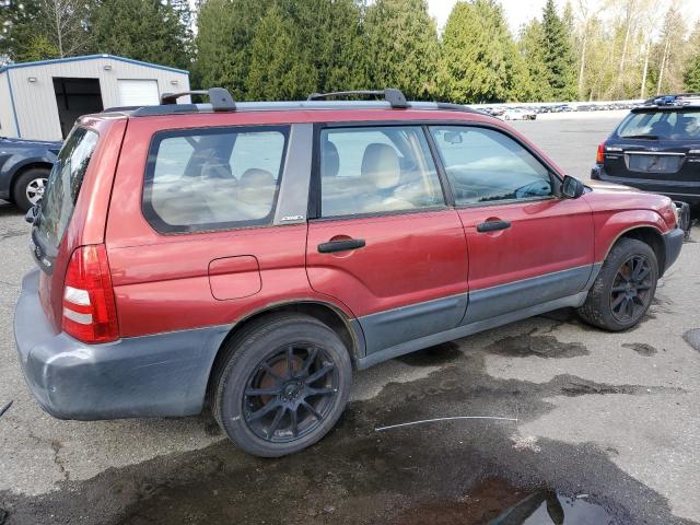 JF1SG636X4H763678 - 2004 SUBARU FORESTER 2.5X RED photo 3