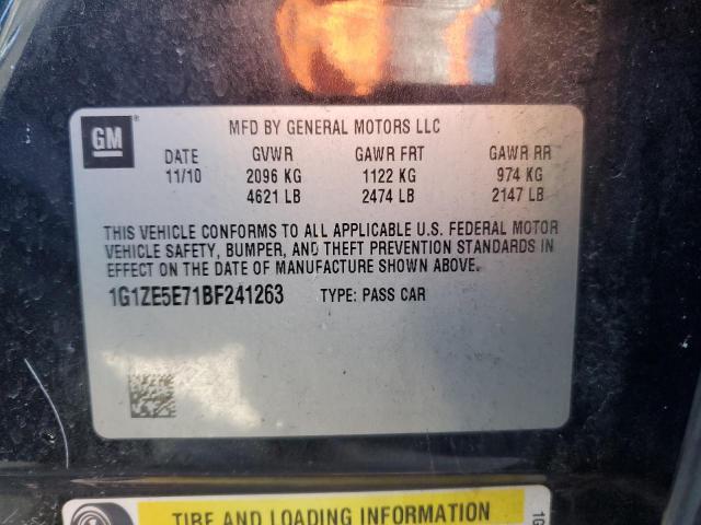 1G1ZE5E71BF241263 - 2011 CHEVROLET MALIBU LTZ 黑色 照片 12