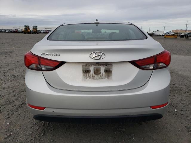 5NPDH4AEXGH771767 - 2016 HYUNDAI ELANTRA SE SILVER photo 6