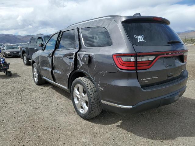 1C4RDJDG0EC318246 - 2014 DODGE DURANGO LIMITED GRAY photo 2