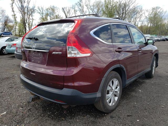 5J6RM4H73DL031178 - 2013 HONDA CR-V EXL BURGUNDY photo 3