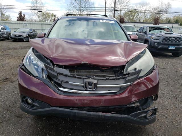 5J6RM4H73DL031178 - 2013 HONDA CR-V EXL BURGUNDY photo 5