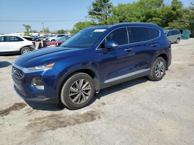 5NMS33AD7LH159136 - 2020 HYUNDAI SANTA FE SEL BLUE photo 1