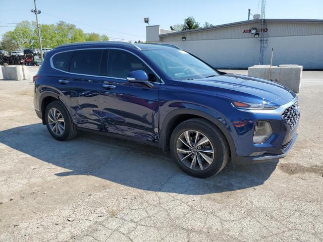 5NMS33AD7LH159136 - 2020 HYUNDAI SANTA FE SEL BLUE photo 4