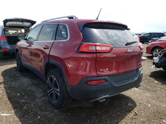 1C4PJMDS4EW180795 - 2014 JEEP CHEROKEE LIMITED BURGUNDY photo 2