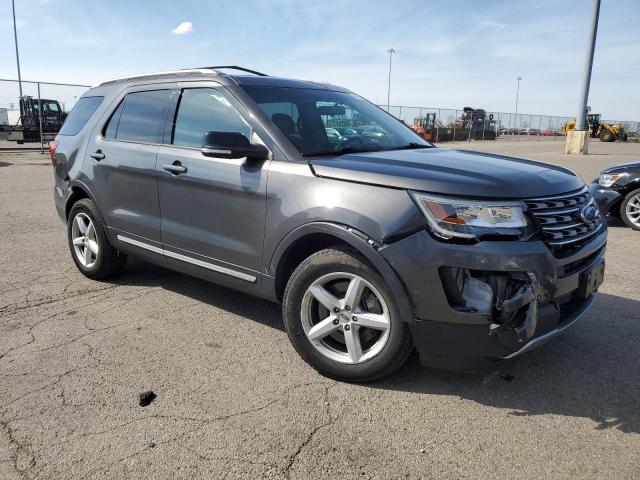 1FM5K8DH6HGC09224 - 2017 FORD EXPLORER XLT GRAY photo 4