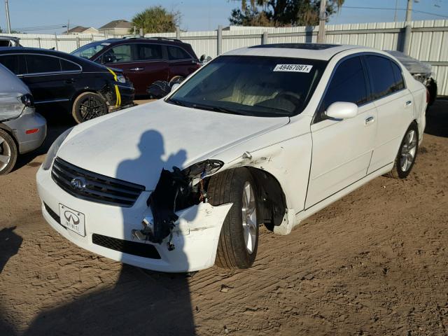 JNKCV51E86M508481 - 2006 INFINITI G35 WHITE photo 2