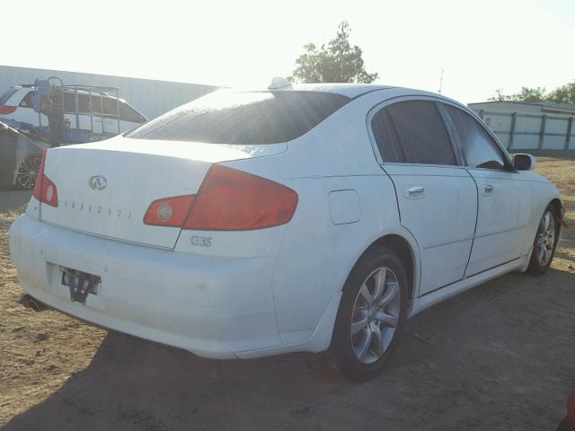 JNKCV51E86M508481 - 2006 INFINITI G35 WHITE photo 4