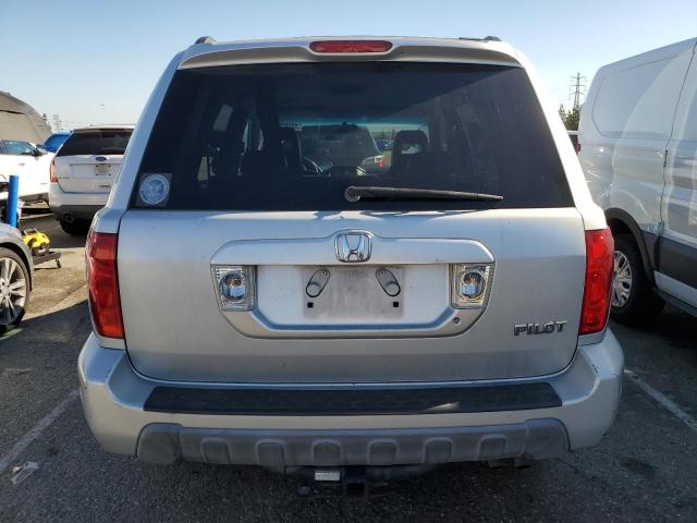 2HKYF18684H574368 - 2004 HONDA PILOT EXL SILVER photo 6