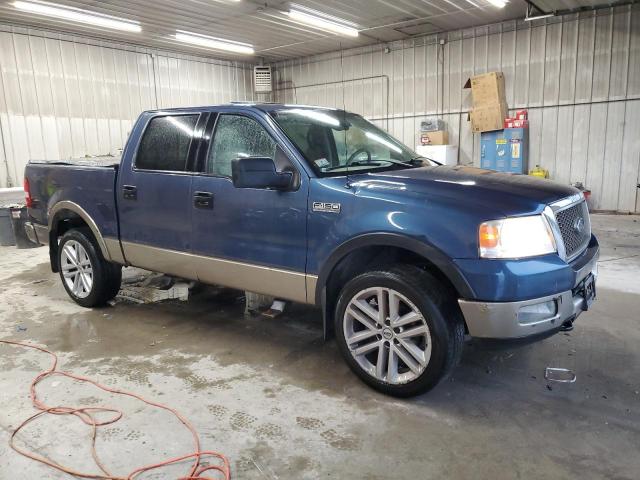 1FTPW14594KD42422 - 2004 FORD F150 SUPERCREW BLUE photo 4