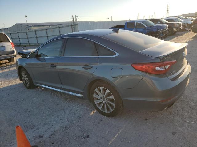 5NPE34AF7GH429477 - 2016 HYUNDAI SONATA SPORT TEAL photo 2