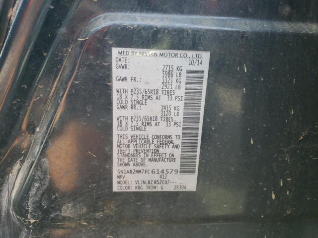 5N1AR2MM7FC614579 - 2015 NISSAN PATHFINDER S Mavi foto 13