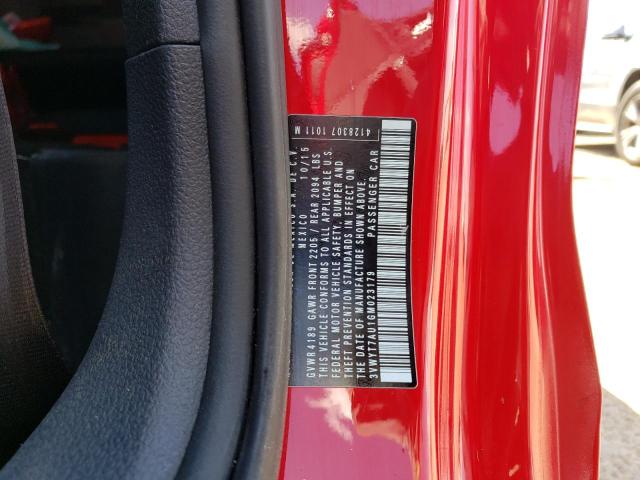 3VWYT7AU1GM023179 - 2016 VOLKSWAGEN GTI S/SE RED photo 12