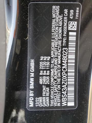 WBS43AZ0XPCM48023 - 2023 BMW M4 COMPETITION 黑色 照片 13