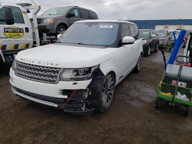 SALGV2TF7EA175125 - 2014 LAND ROVER RANGE ROVE AUTOBIOGRAPHY WHITE photo 1