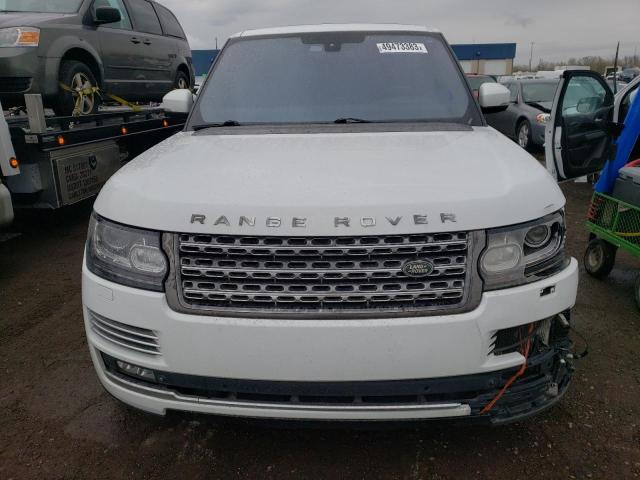SALGV2TF7EA175125 - 2014 LAND ROVER RANGE ROVE AUTOBIOGRAPHY WHITE photo 5